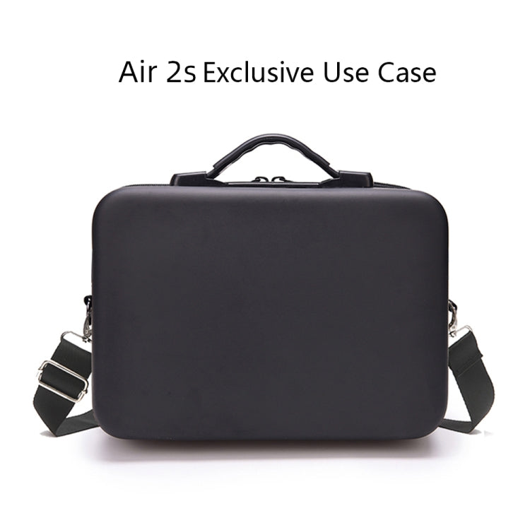 Portable Single Shoulder Storage Travel Carrying Cover Case Box with Baffle Separator for DJI Air 2S(Black + Black Liner)