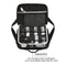 Portable Single Shoulder Storage Travel Carrying Cover Case Box with Baffle Separator for DJI Air 2S(Black + Red Liner)