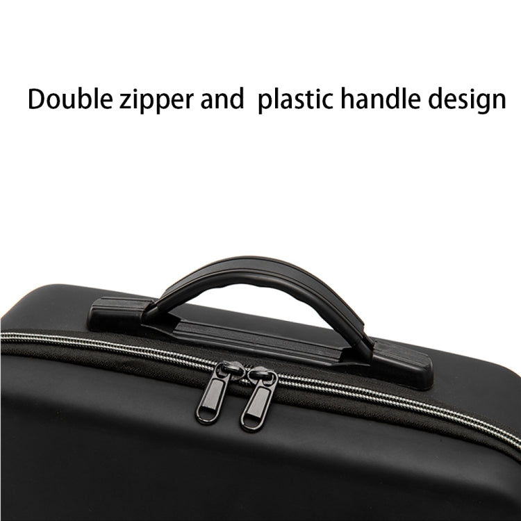 Portable Single Shoulder Storage Travel Carrying Cover Case Box with Baffle Separator for DJI Air 2S(Black + Red Liner)
