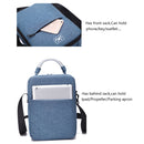Shockproof Waterproof Single Shoulder Storage Travel Carrying Cover Case Box for DJI Air 2S(Blue+Black Liner)