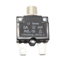 L2 Series 50V Car Overload Protector Manual Reset DC Circuit Breaker with Waterproof Cover, Current:5A