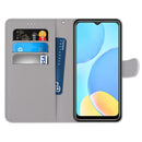 For OPPO A15 / A15s Coloured Drawing Cross Texture Horizontal Flip PU Leather Case with Holder & Card Slots & Wallet & Lanyard(Wild Rose)
