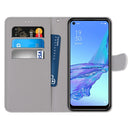 For OPPO A53 4G(2020) / A53s / A32 / A33 (2020) Coloured Drawing Cross Texture Horizontal Flip PU Leather Case with Holder & Card Slots & Wallet & Lanyard(Dick Rose Wolf)