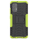 For Samsung Galaxy A32 4G Tire Texture Shockproof TPU+PC Protective Case with Holder(Green)
