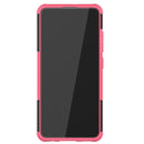 For Samsung Galaxy A32 4G Tire Texture Shockproof TPU+PC Protective Case with Holder(Pink)