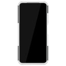 For Xiaomi Redmi Note 10 Tire Texture Shockproof TPU+PC Protective Case with Holder(White)