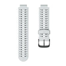 For Garmin Forerunner 220 Two-color Silicone Watch Band(White Black)