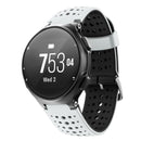 For Garmin Forerunner 220 Two-color Silicone Watch Band(White Black)