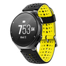 For Garmin Forerunner 220 Two-color Silicone Watch Band(Black Yellow)
