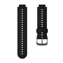 For Garmin Forerunner 220 Two-color Silicone Watch Band(Black Grey)