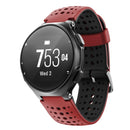 For Garmin Forerunner 220 Two-color Silicone Watch Band(Red Black)