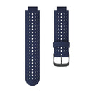 For Garmin Forerunner 220 Two-color Silicone Watch Band(Blue White)