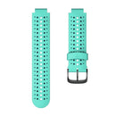 For Garmin Forerunner 220 Two-color Silicone Watch Band(Mint Green Blue)