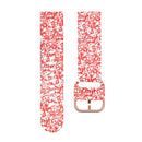 For Samsung Galaxy Watch 42mm Silicone Printing Watch Band(Red Maple Leaf)