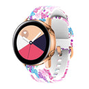 For Samsung Galaxy Watch 42mm Silicone Printing Watch Band(Colorful Butterflies)