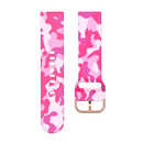 For Samsung Galaxy Watch 42mm Silicone Printing Watch Band(Pink Camouflage)