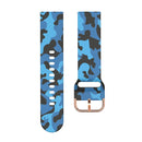For Samsung Galaxy Watch 42mm Silicone Printing Watch Band(Blue Camouflage)