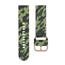 For Samsung Galaxy Watch 42mm Silicone Printing Watch Band(Army Green Camouflage)
