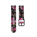 For Samsung Galaxy Watch 42mm Silicone Printing Watch Band(Pink Flowers)