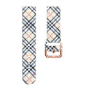 For Samsung Galaxy Watch 42mm Silicone Printing Watch Band(British Grid)