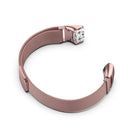 For Samsung Galaxy Fit SM-R370 Milanese Watch Band(Rose Pink)
