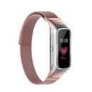 For Samsung Galaxy Fit SM-R370 Milanese Watch Band(Rose Pink)