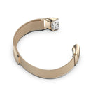 For Samsung Galaxy Fit SM-R370 Milanese Watch Band(Champagne Gold)