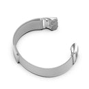 For Samsung Galaxy Fit SM-R370 Milanese Watch Band(Silver)