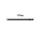 For Samsung Galaxy Fit SM-R370 Milanese Watch Band(Champagne Gold)