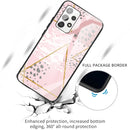 For Samsung Galaxy A32 4G Marble Tempered Glass Back Cover TPU Border Case(HCBL-21)