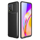 For OPPO Realme 8 Carbon Fiber Texture Shockproof TPU Case(Black)