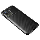 For OPPO Realme 8 Carbon Fiber Texture Shockproof TPU Case(Black)