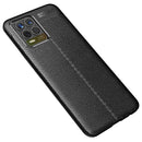For OPPO Realme 8 Litchi Texture TPU Shockproof Case(Black)