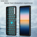 For Sony Xperia 10 III Brushed Texture Carbon Fiber TPU Case(Black)