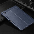 Lychee Peel Texture Horizontal Deformation Flip TPU Leather Tablet Case with Three-folding Holder & Sleep / Wake-up Function For iPad Pro 11 inch (2021)(Blue)
