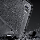 Lychee Peel Texture Horizontal Deformation Flip TPU Leather Tablet Case with Three-folding Holder & Sleep / Wake-up Function For iPad Pro 11 inch (2021)(Blue)