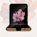 For Samsung Galaxy Z Flip 5G GKK Marble Pattern Electroplating Painted Glass Case(Marble 06)