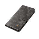 For Sony Xperia X Performance Retro Copper Button Crazy Horse Horizontal Flip PU Leather Case with Holder & Card Slots & Wallet & Lanyard(Gray)