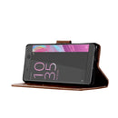 For Sony Xperia X Performance Retro Copper Button Crazy Horse Horizontal Flip PU Leather Case with Holder & Card Slots & Wallet & Lanyard(Brown)