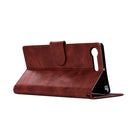 For Sony Xperia XZ Premium Retro Copper Button Crazy Horse Horizontal Flip PU Leather Case with Holder & Card Slots & Wallet & Lanyard(Wine Red)