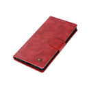 For Sony Xperia XZ Premium Retro Copper Button Crazy Horse Horizontal Flip PU Leather Case with Holder & Card Slots & Wallet & Lanyard(Red)