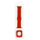 Silicone Watch Band + Watch Protective Case Set For Apple Watch Series 7 41mm / & 6 & SE & 5 & 4 40mm (Red)