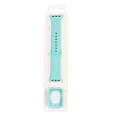 Silicone Watch Band + Watch Protective Case Set For Apple Watch Series 7 41mm / & 6 & SE & 5 & 4 40mm (Light Blue)