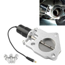 Universal Car Stainless Steel Racing Electric Exhaust Cutout Valves Control Motor, Size:2 inch