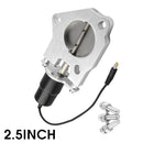 Universal Car Stainless Steel Racing Electric Exhaust Cutout Valves Control Motor, Size:3 inch