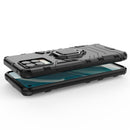 For OPPO Realme 8 Shockproof PC + TPU Protective Case with Magnetic Ring Holder(Navy Blue)