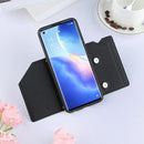 For OPPO A93 5G Skin Feel PU + TPU + PC Back Cover Shockproof Case with Card Slots & Holder & Photo Frame(Black)