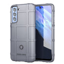 For Samsung Galaxy S21 FE Shockproof Shield Full Coverage Silicone Case(Grey)