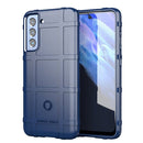 For Samsung Galaxy S21 FE Shockproof Shield Full Coverage Silicone Case(Blue)
