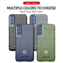 For Samsung Galaxy S21 FE Shockproof Shield Full Coverage Silicone Case(Grey)